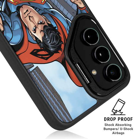 DC Comics Superman Flying Pose Galaxy S24 FE Kickstand Case